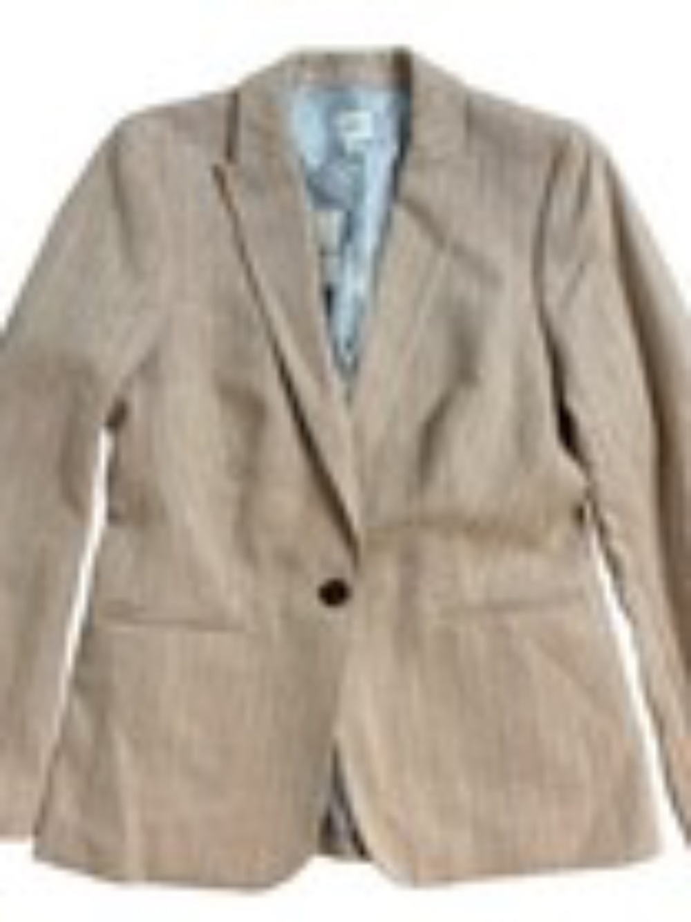 NWOT J. Crew Tan Herringbone Linen Campbell Blazer